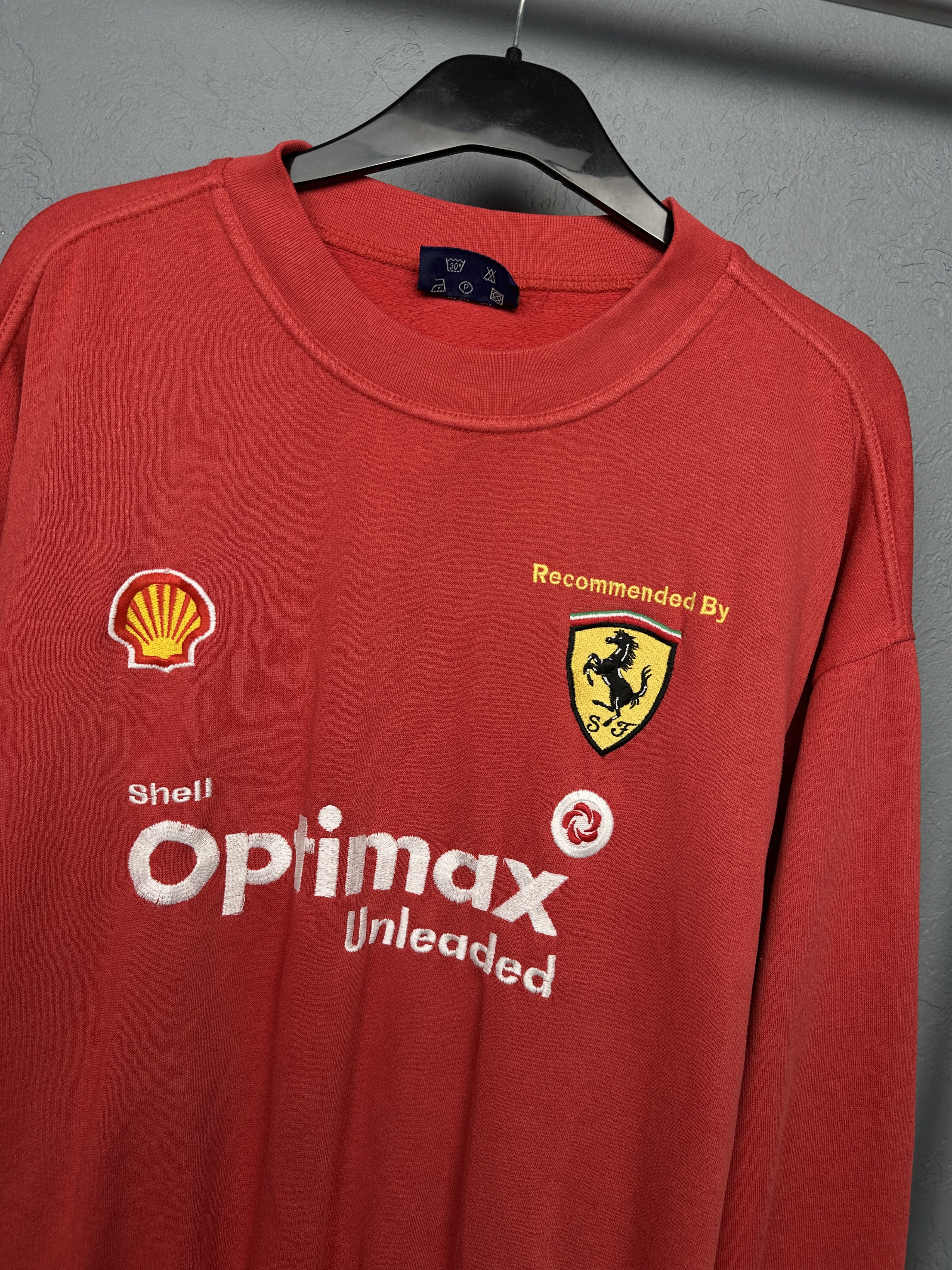 Ferrari Ferrari Shell 90s Vintage Mens Sweatshirt Size US L / EU 52-54 / 3 - 2 Thumbnail