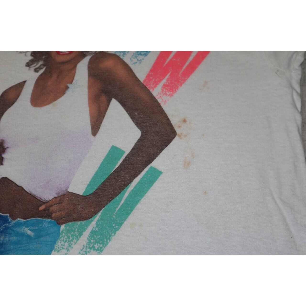 Vintage Vintage 1987 Whitney Houston T Shirt Single Stitch White L Size US L / EU 52-54 / 3 - 8 Thumbnail
