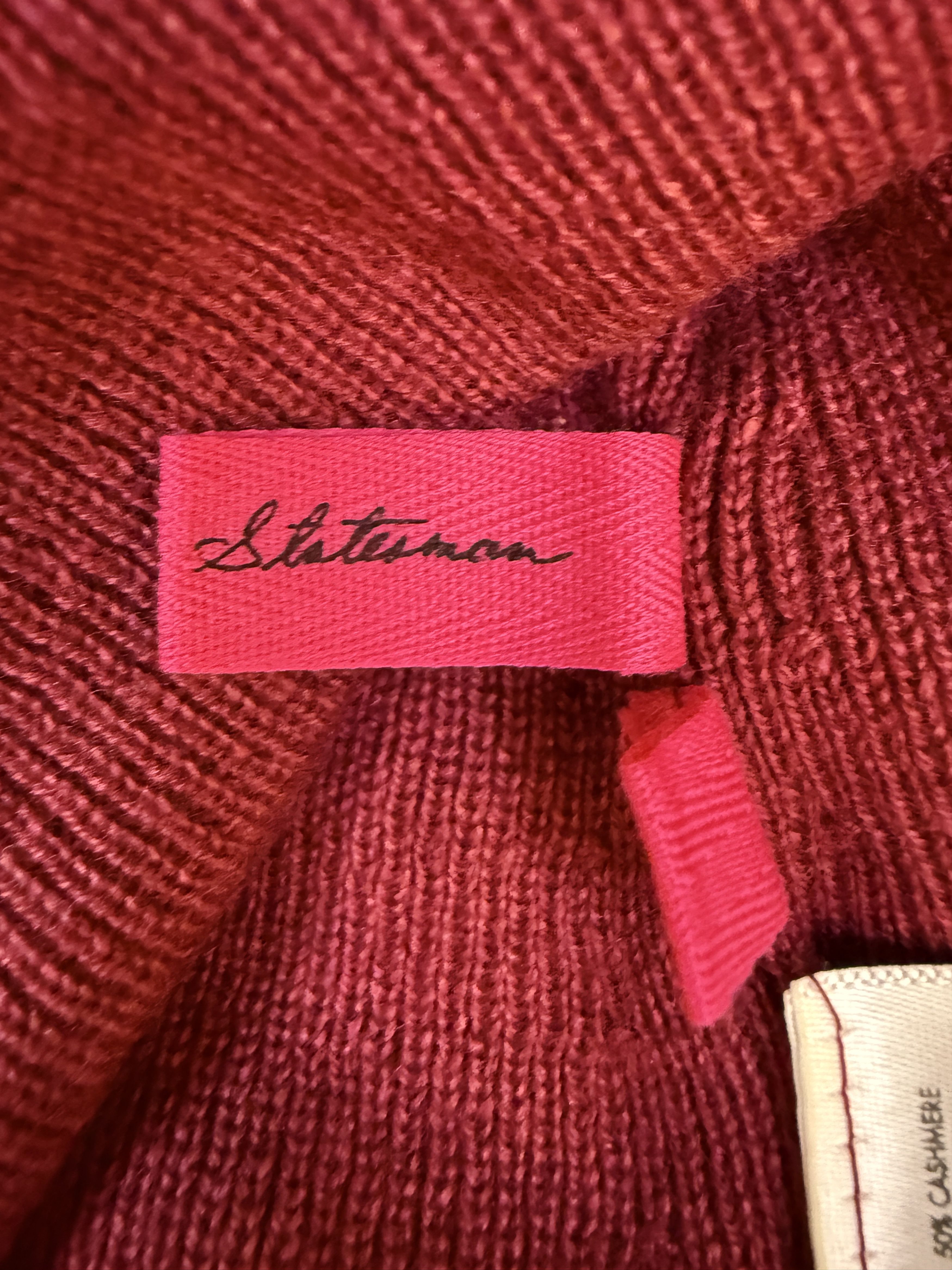 The Elder Statesman $650 The Elder Statesman Delicash Merlot Turtleneck Size S / US 4 / IT 40 - 8 Thumbnail