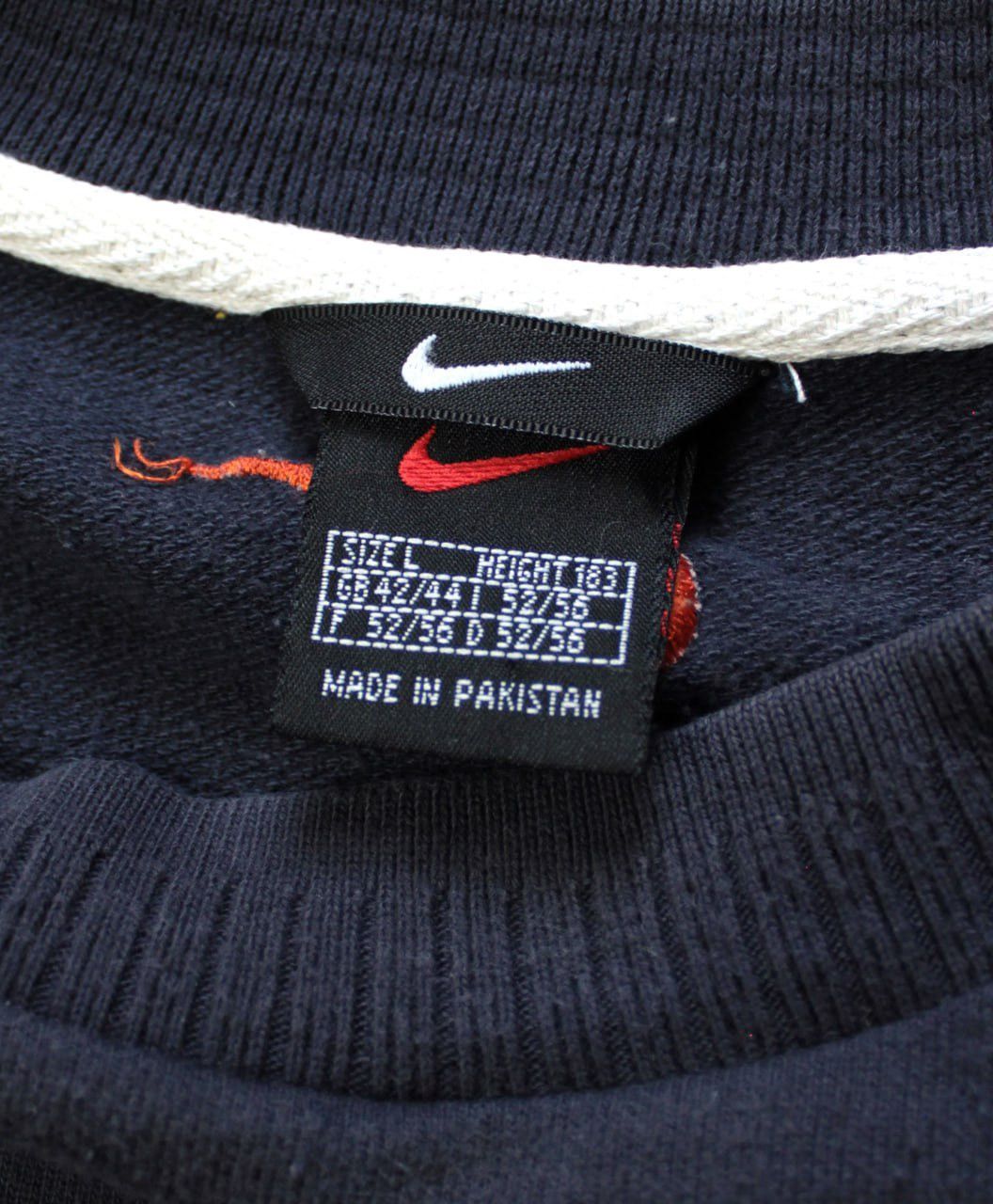 Nike 🔥 90s Nike Big Logo Swoosh Vintage Sweatshirt Hoodie Y2K Size US L / EU 52-54 / 3 - 3 Thumbnail