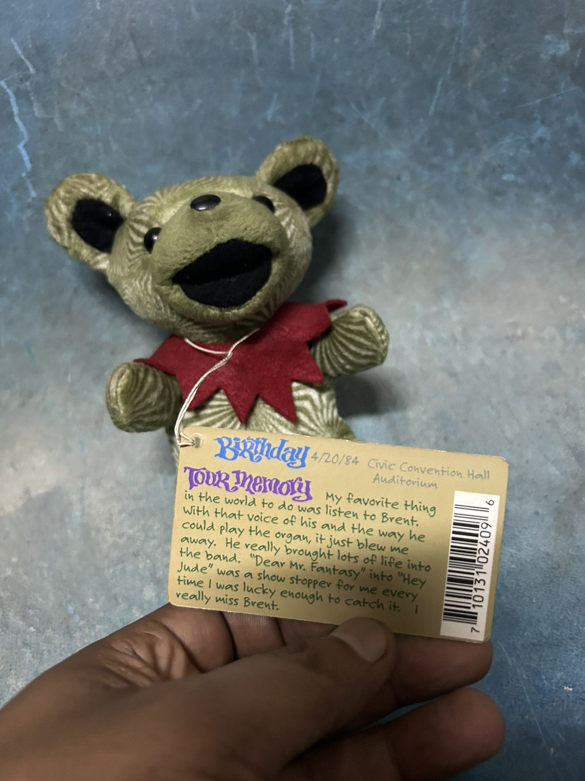 Grateful Dead × Liquid Blue 1999 Grateful DeaD Bean Bear 'Esau' Plush Size ONE SIZE - 5 Thumbnail