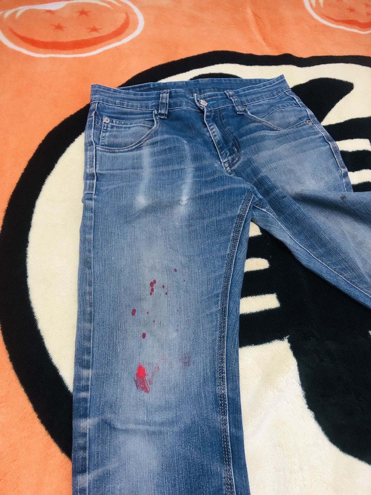 Jean Distressed Japanese brand jeans Size US 29 - 3 Thumbnail