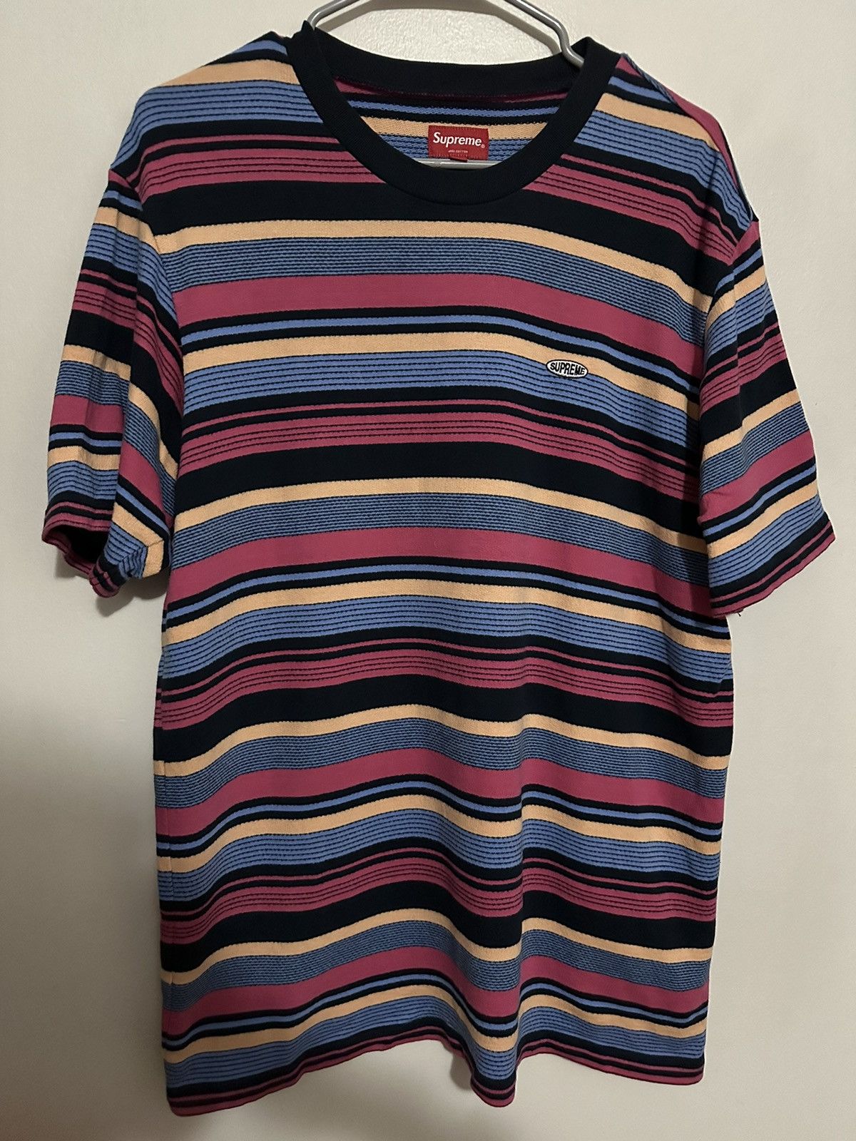 Supreme Supreme Multi Stripe S/S Top Tee Size US M / EU 48-50 / 2 - 1 Thumbnail