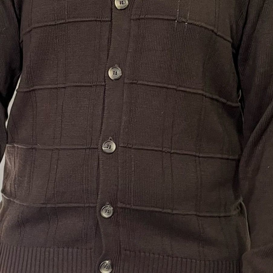 Oscar De La Renta Oscar De La Renta Mens Brown Cardigan size XL Size US XL / EU 56 / 4 - 4 Thumbnail