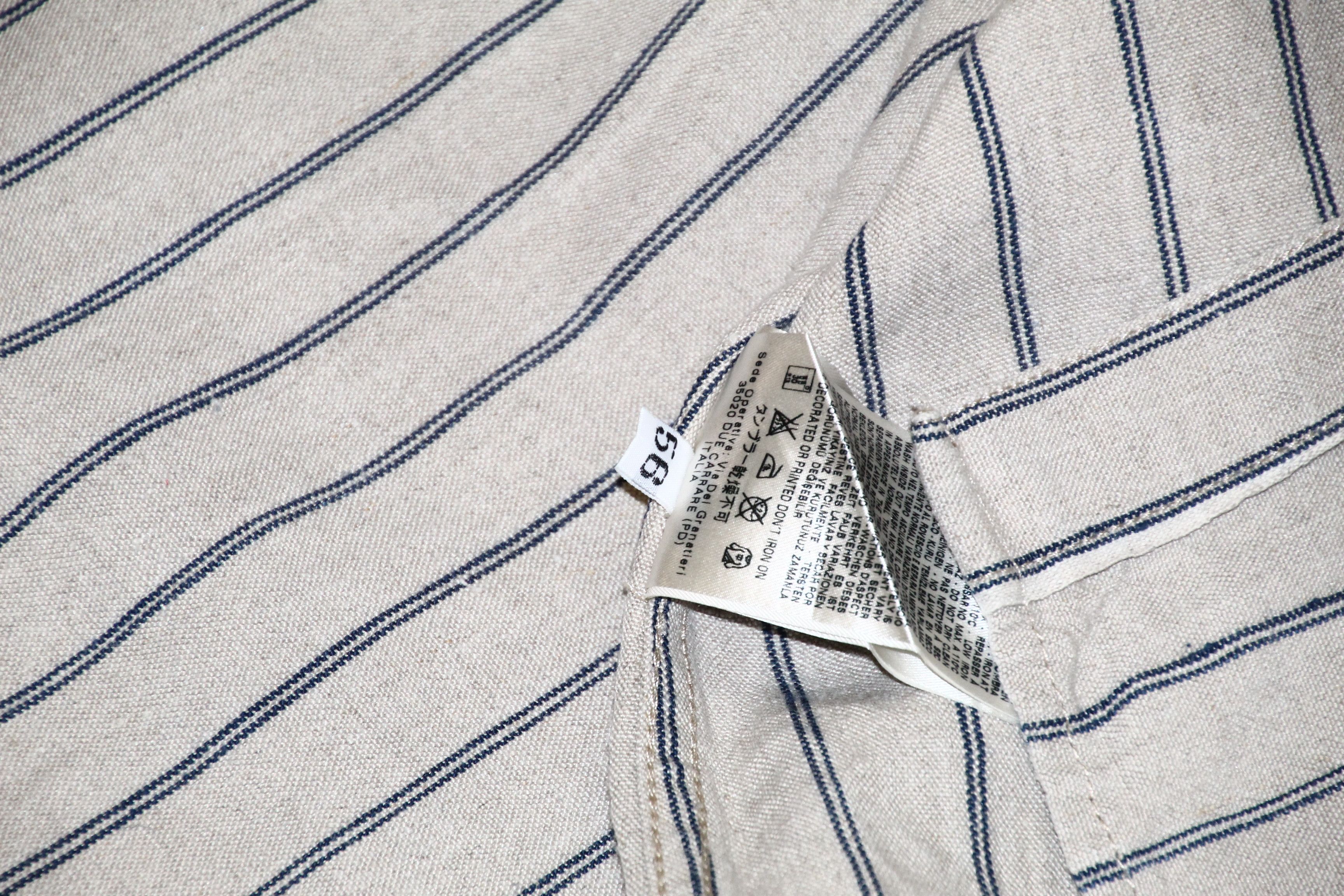 Japanese Brand IMjiT35020 Manufactus Srl Woven Raw Linen 18oz Western Shirt Size US XL / EU 56 / 4 - 17 Thumbnail