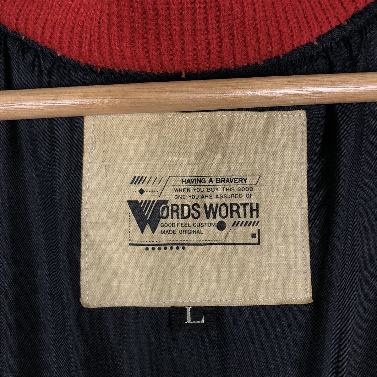 Vintage 🔥90’s Vintage Varsity Jacket Words Worth Japan Issey Miyake Size US L / EU 52-54 / 3 - 14 Thumbnail