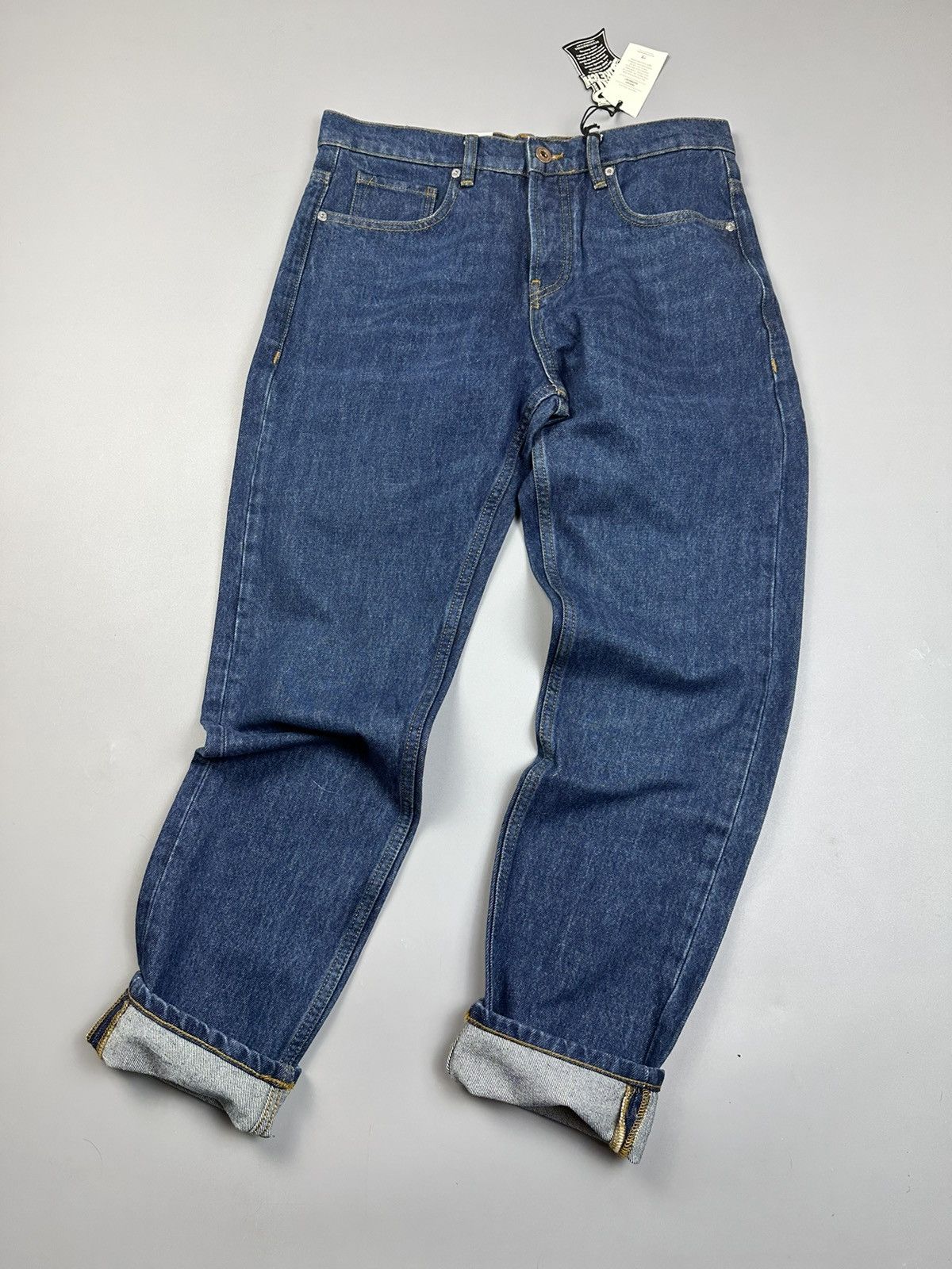 Scotch & Soda Solid Blue Relaxed Fit Jeans Scotch&Soda 28w Size US 28 / EU 44 - 2 Thumbnail