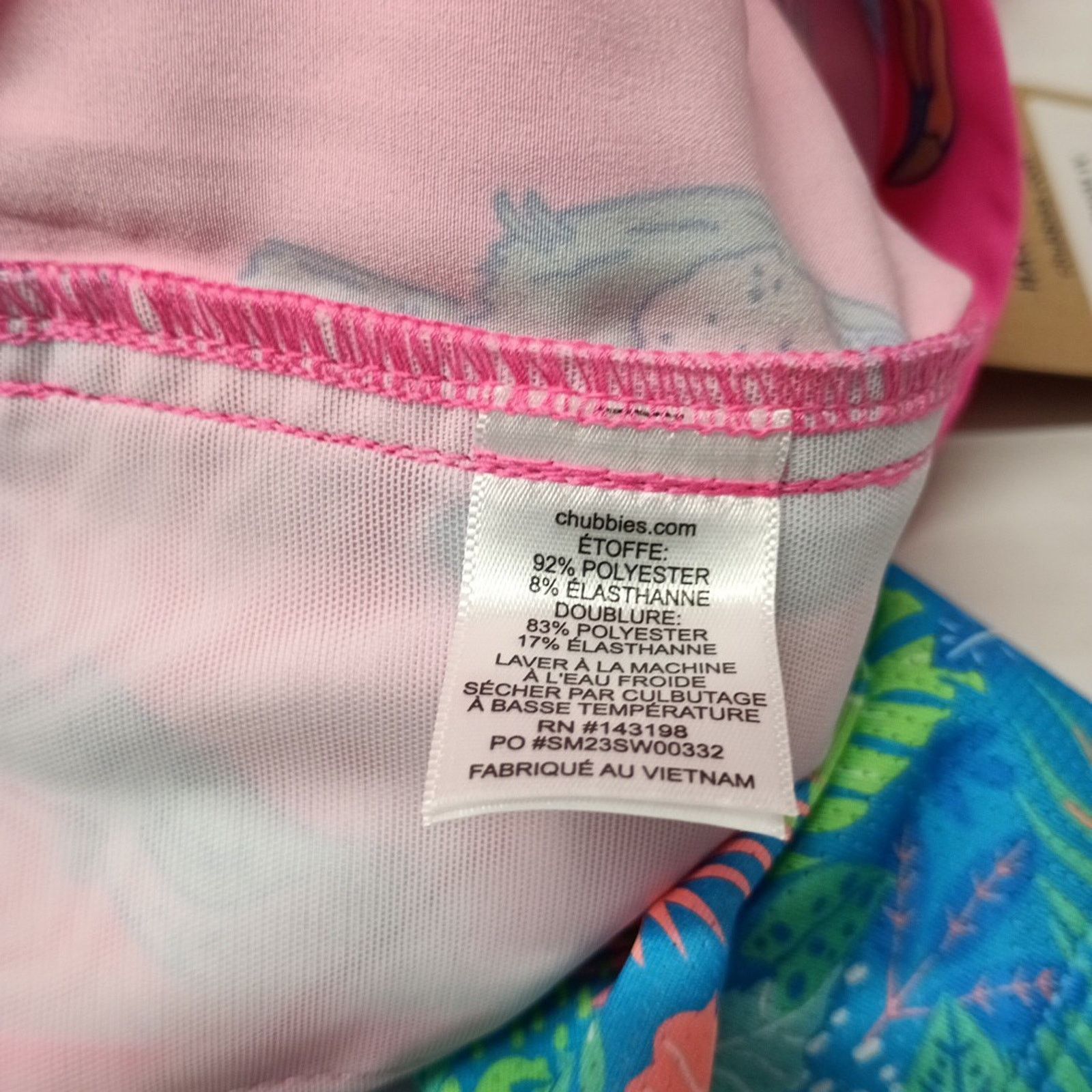 Chubbies Chubbies The Toucan Do Its Lined Swim Trunks Pink Men M 5.5" Size US 28 / EU 44 - 6 Thumbnail