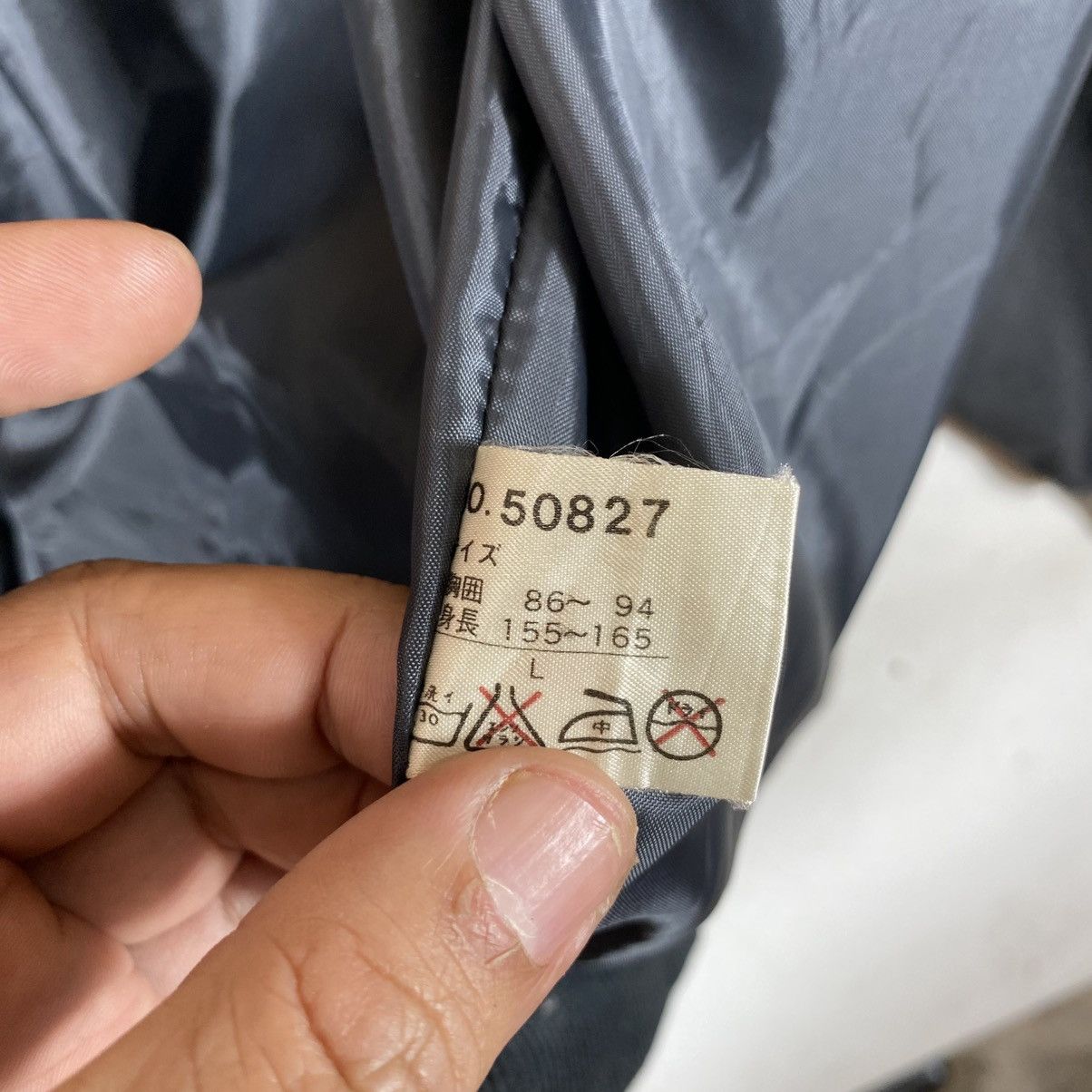 Japanese Brand Vintage Mady Club Varsity Jacket L Size Grey/Black Colour Size US L / EU 52-54 / 3 - 10 Thumbnail
