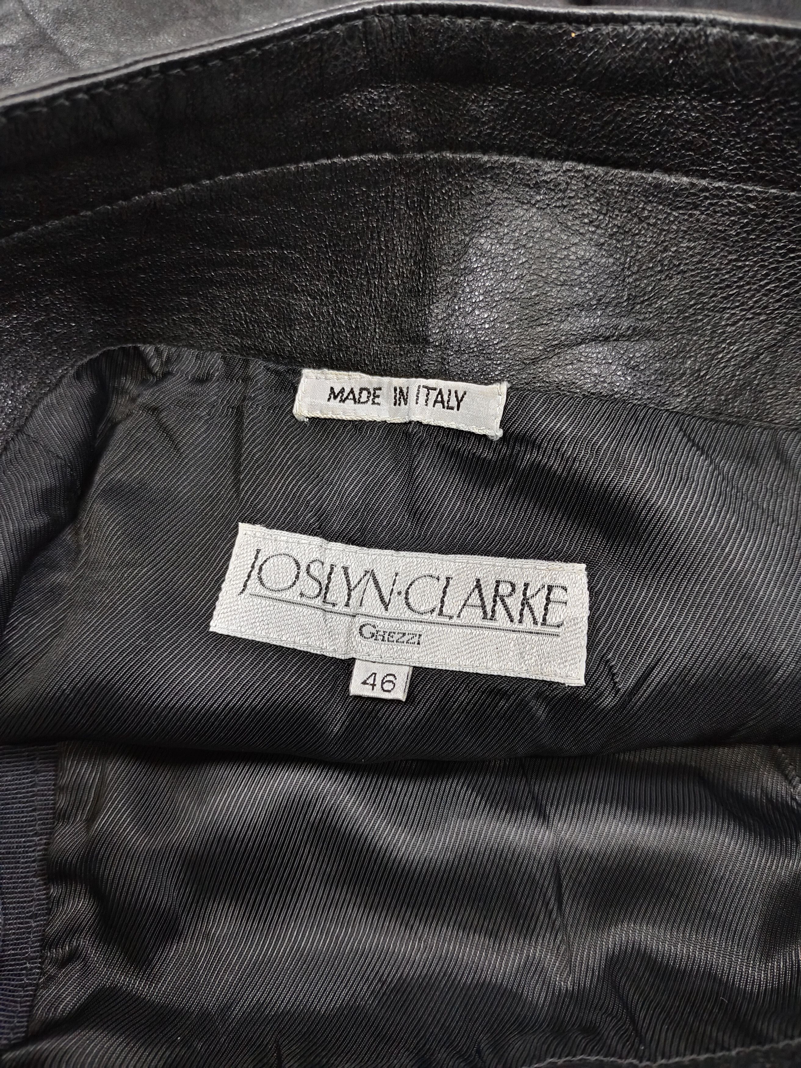 Seditionaries 90s Joslyn Clarke🇮🇹 Archive Hybrid Leather Wool Panel Skir Size 30" / US 8 / IT 44 - 7 Thumbnail