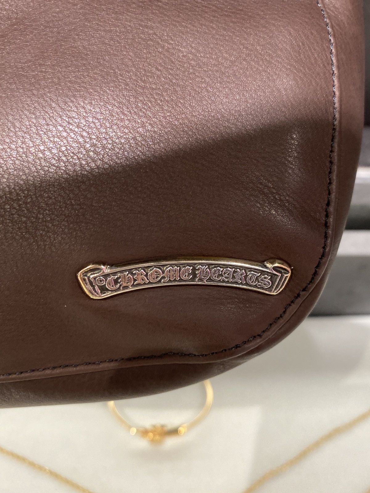 Chrome Hearts Chrome Hearts Pink & Brown Shoulder Strap Hobo Underarm Bag Size ONE SIZE - 7 Thumbnail