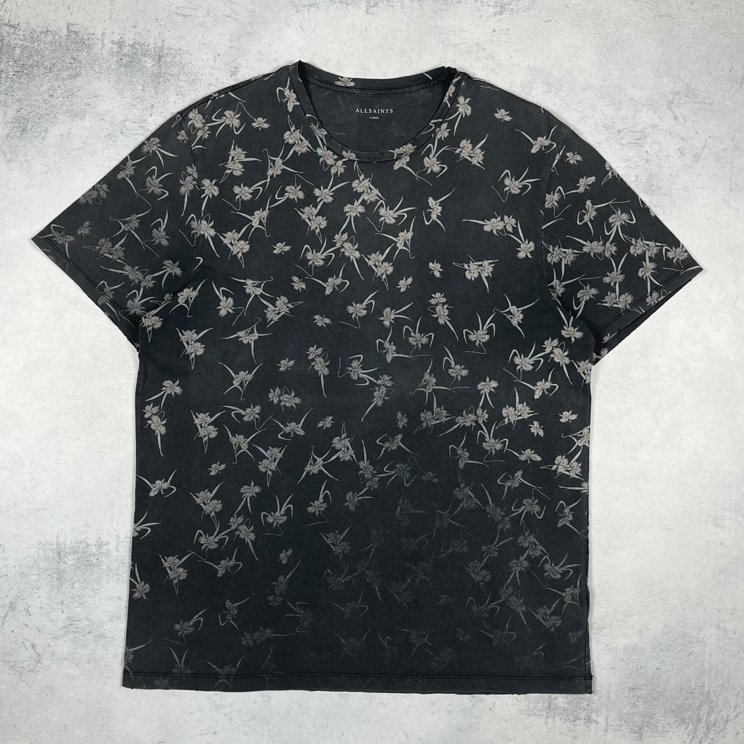Allsaints Designer AllSaints AARU SLOUCH Graphite Grey T Shirt Size US L / EU 52-54 / 3 - 2 Thumbnail