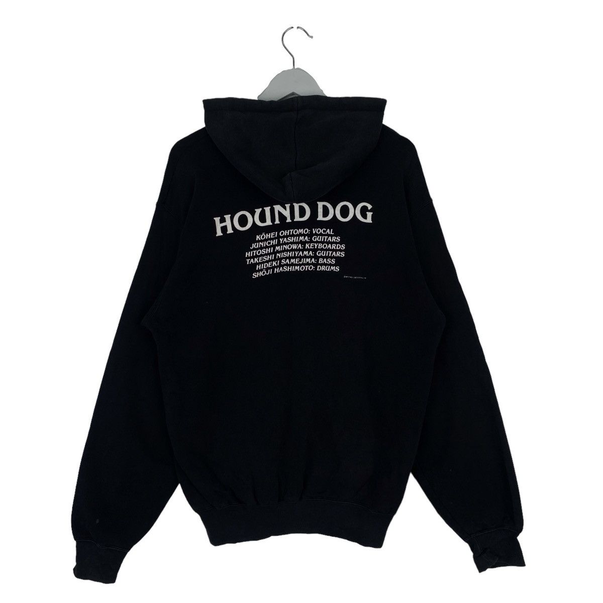 Designer × Vintage 90s Hound Dog Japanese Rock Band Hoodie Sweater Pullover Size US L / EU 52-54 / 3 - 1 Thumbnail