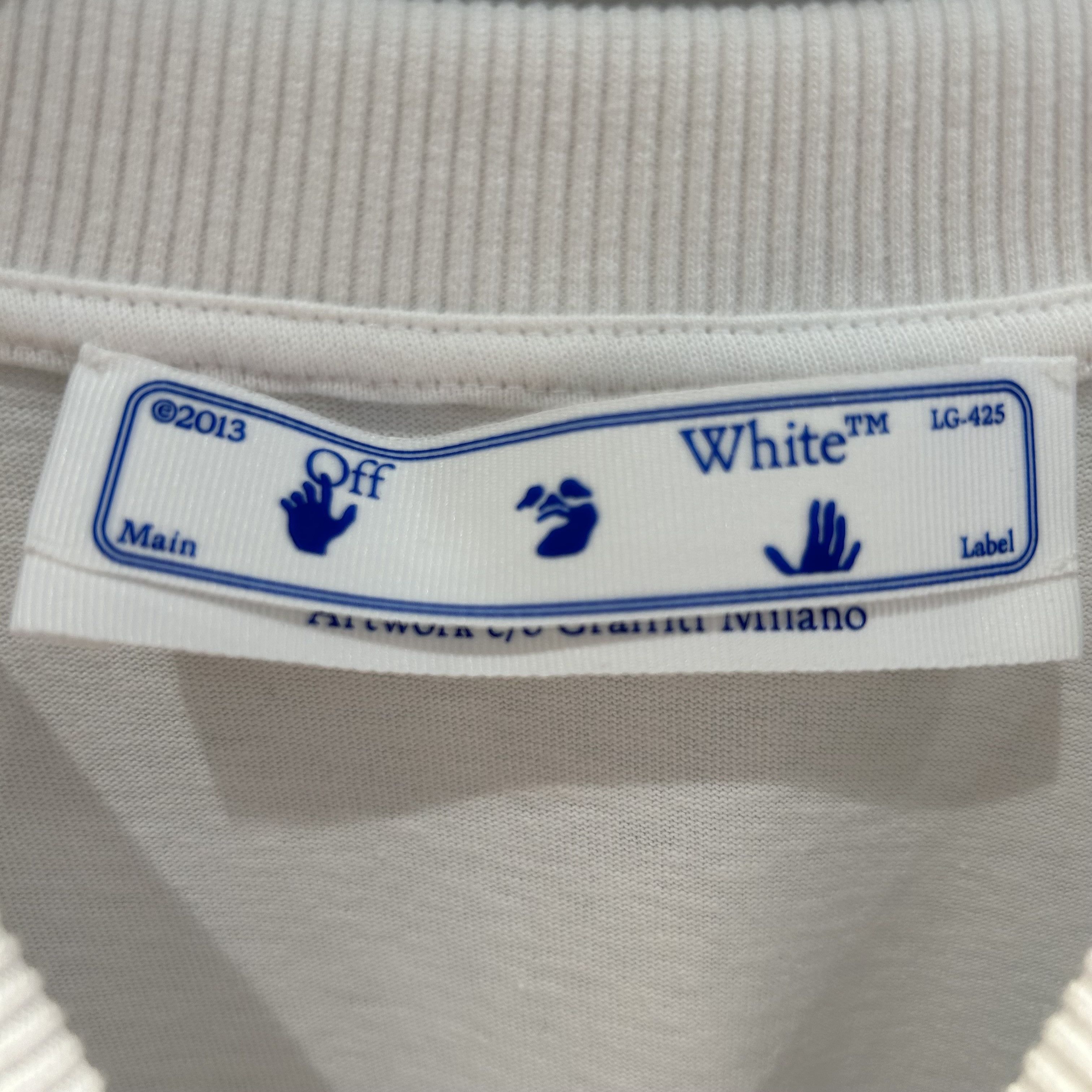 Off-White OFF-WHITE Graffiti Print Logo Tee Size US M / EU 48-50 / 2 - 3 Thumbnail