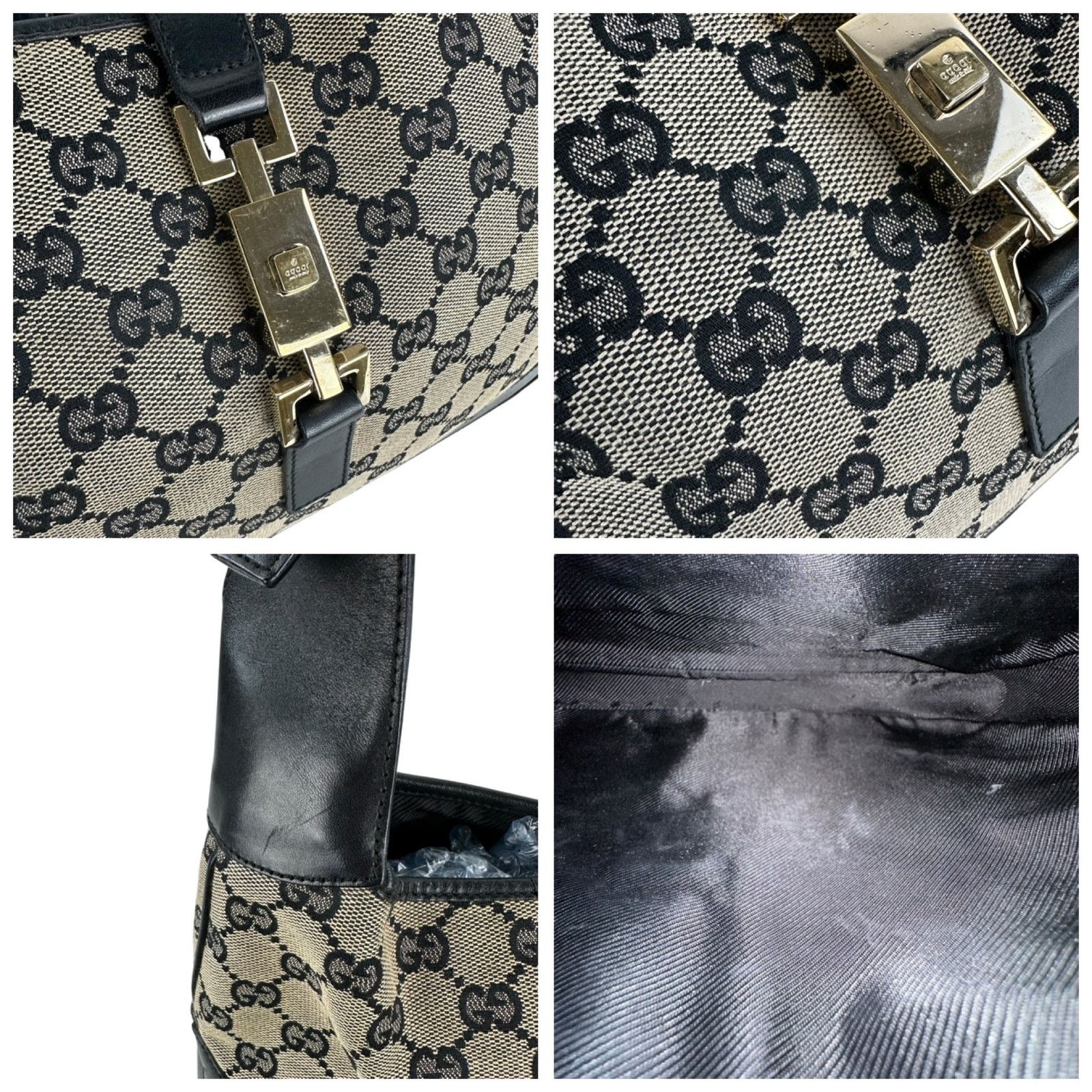 Gucci Gucci Monogram Canvas Jackie Shoulder Bag Size ONE SIZE - 7 Thumbnail