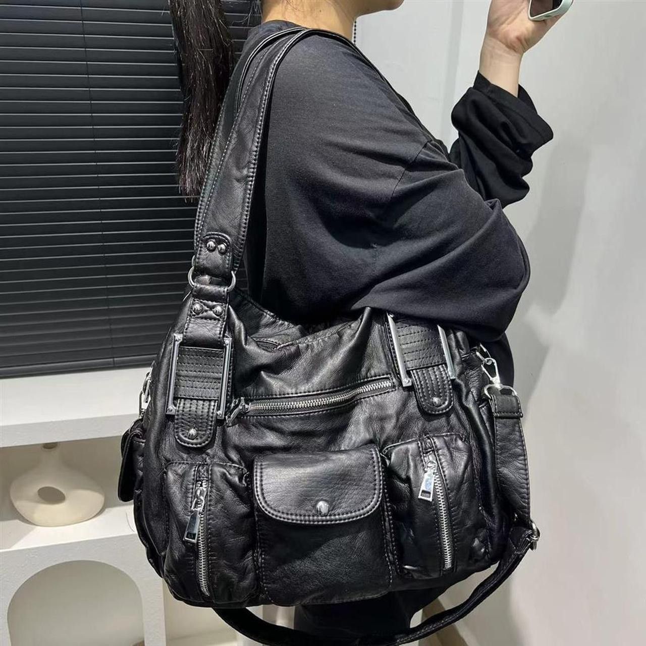 Other y2k leather shoulder bag crossbody bag Size ONE SIZE - 5 Thumbnail