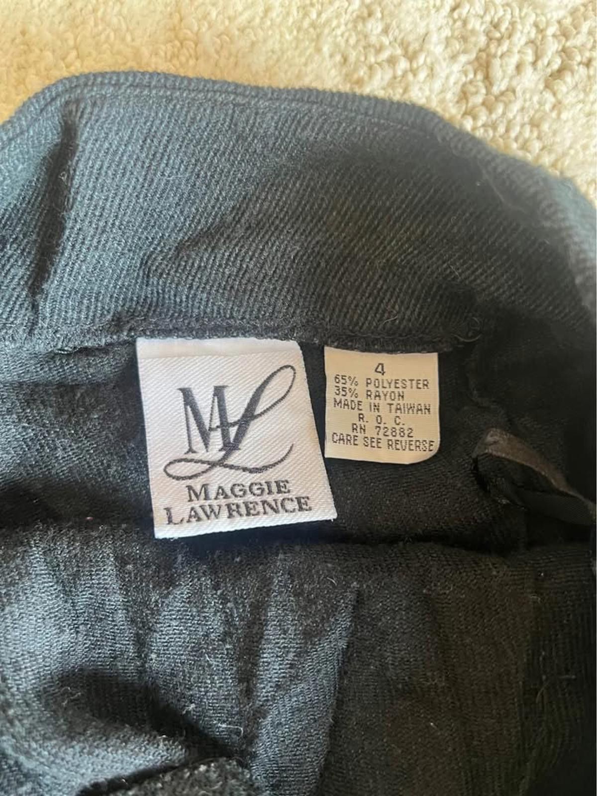 Designer Vintage 80s Maggie Lawrence Black Mini Skirt (Size 4) Size 27" / US 4 / IT 40 - 2 Thumbnail