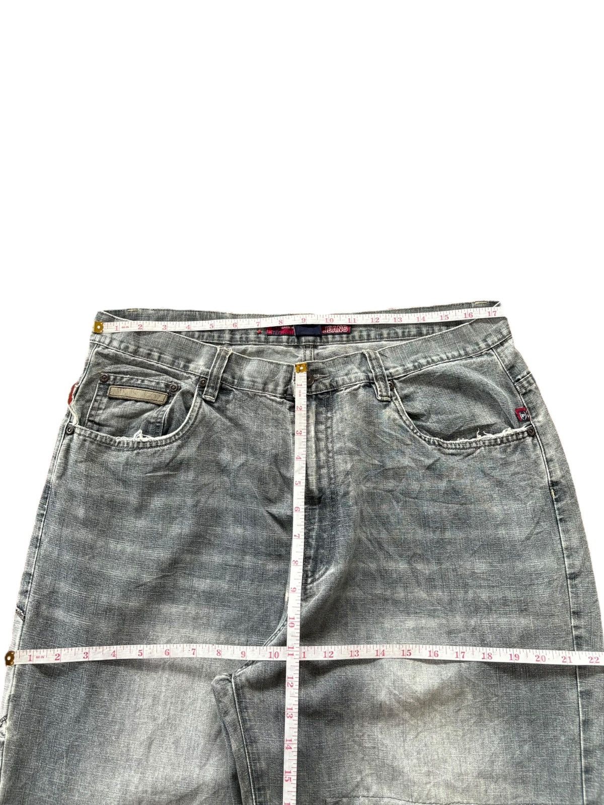 Phat Farm Vintage Phat Farm Patch Distress Baggy Jeans Size US 35 - 6 Thumbnail