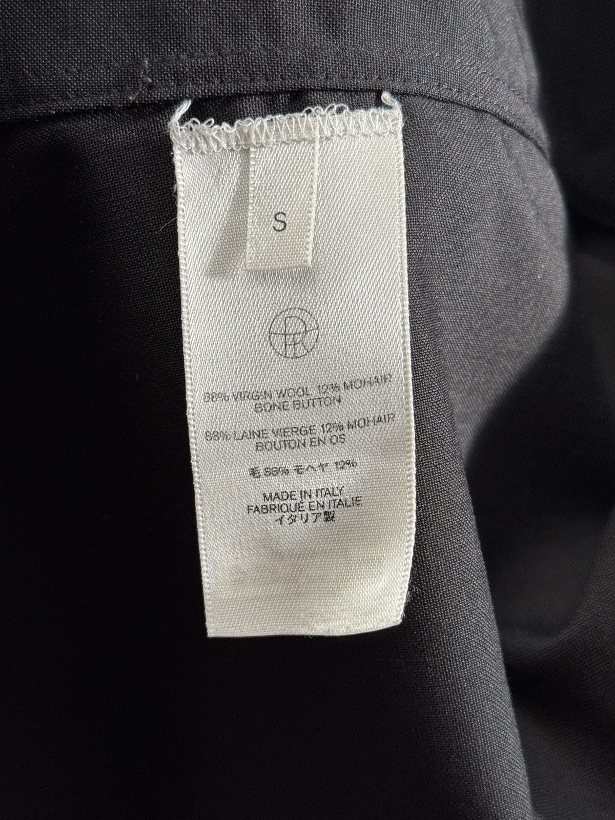 The Row The Row Mens Kroner Black Shirt in Wool and Mohair Small Size US S / EU 44-46 / 1 - 7 Thumbnail