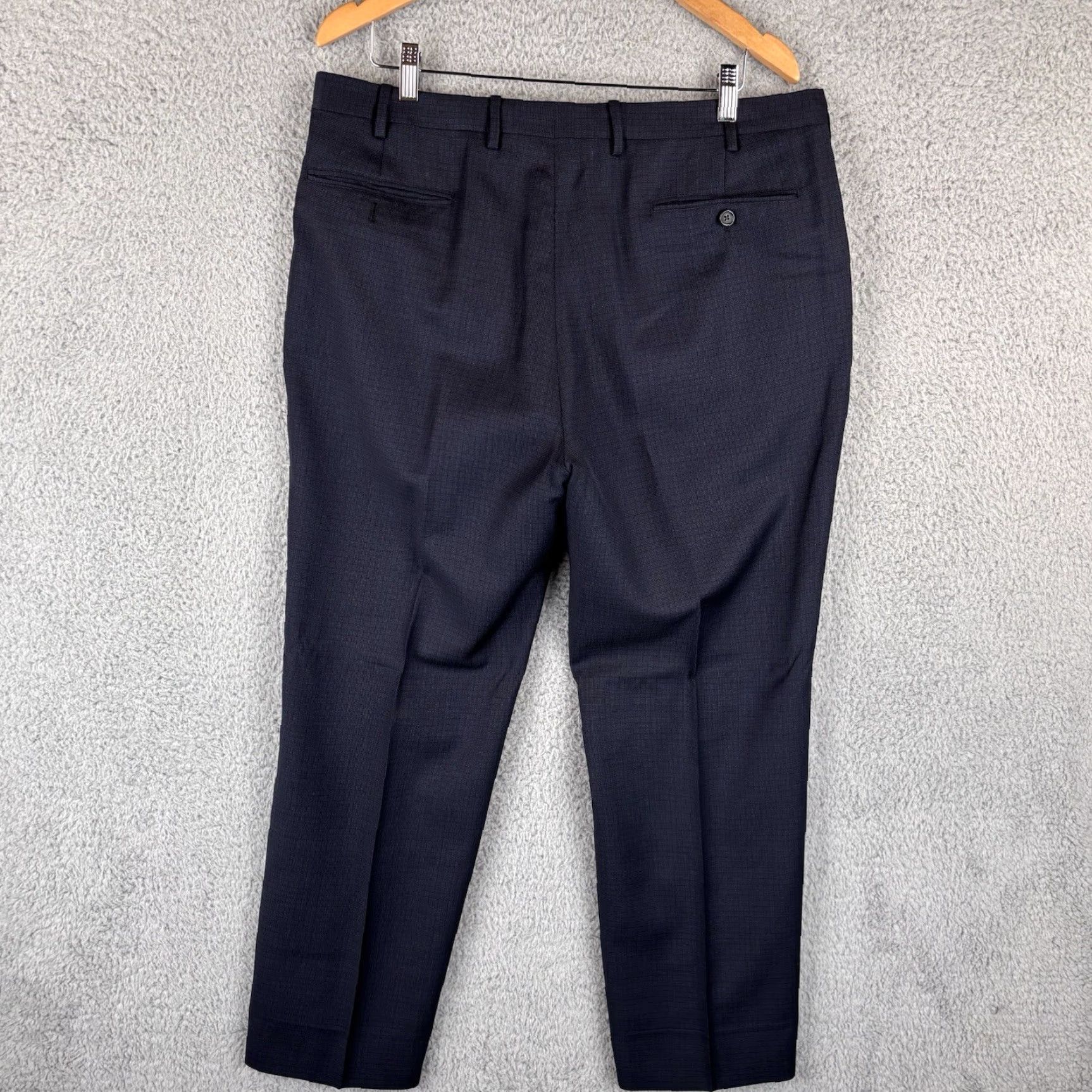Brooks Brothers Brooks Brothers Pants Men 36x30 Navy Black Wool Fitzgerald Trousers Dress Slacks Shirtless? Size US 36 / EU 52 - 6 Thumbnail