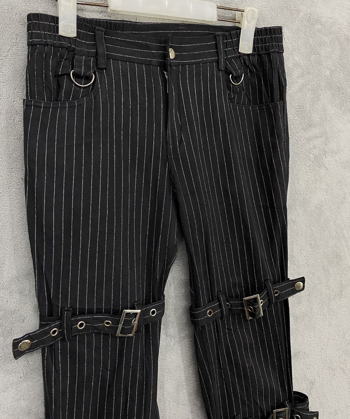 Japanese Brand Drug Honey Punk Pants Distressed Bondage Flared Size US 30 / EU 46 - 4 Thumbnail