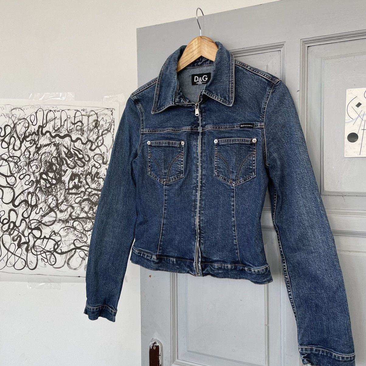 Dolce & Gabbana Vintage Dolce & Gabbana Blue Denim Jacket size S Size S / US 4 / IT 40 - 5 Thumbnail