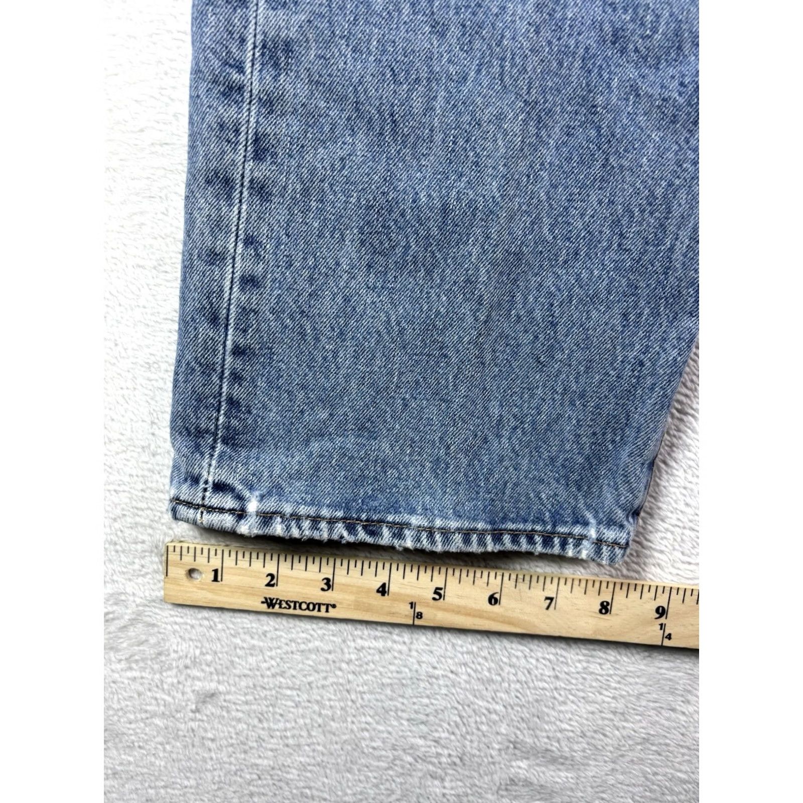 Levi's VINTAGE Levi's 501 Jeans Mens 36x30 Button Fly Distressed Denim Straight Leg Fit Stonewash Blue Size US 36 / EU 52 - 5 Thumbnail