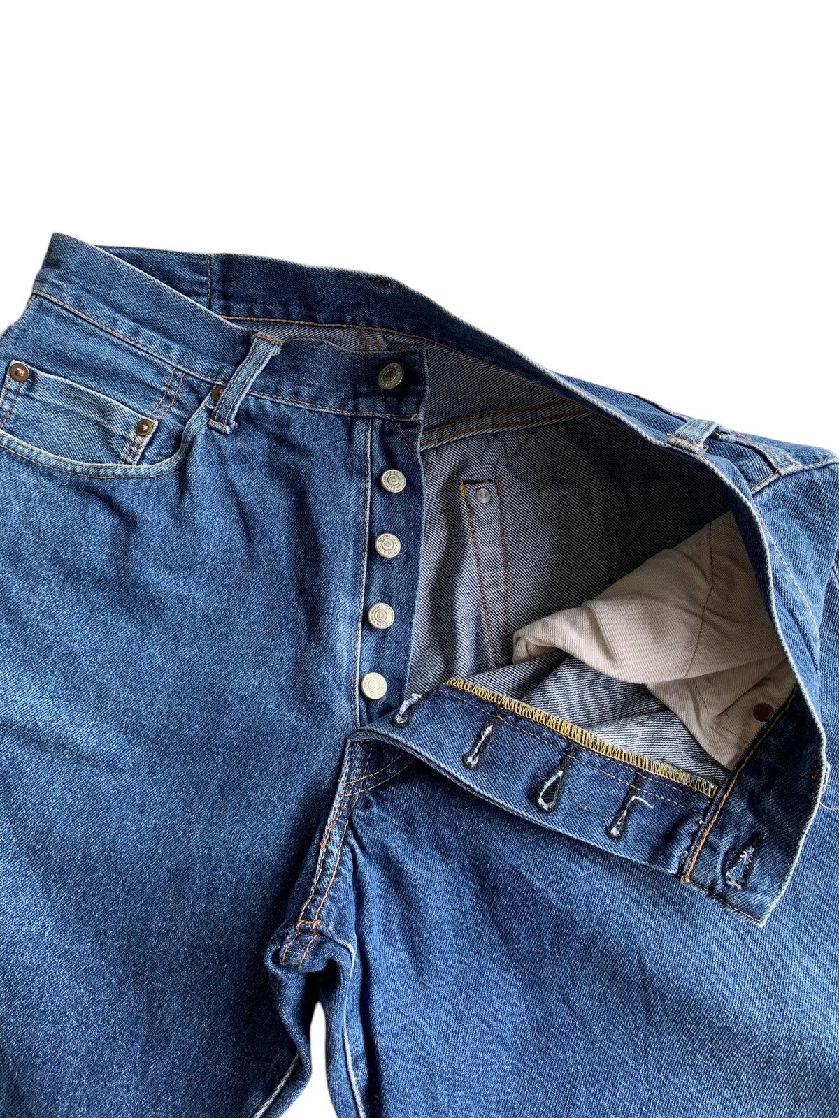 Japanese Brand × Jean DENIM EXCHANGE SELVEDGE BAGGY BUTTON FLY JAPANESE DENIM Size US 32 / EU 48 - 14 Thumbnail