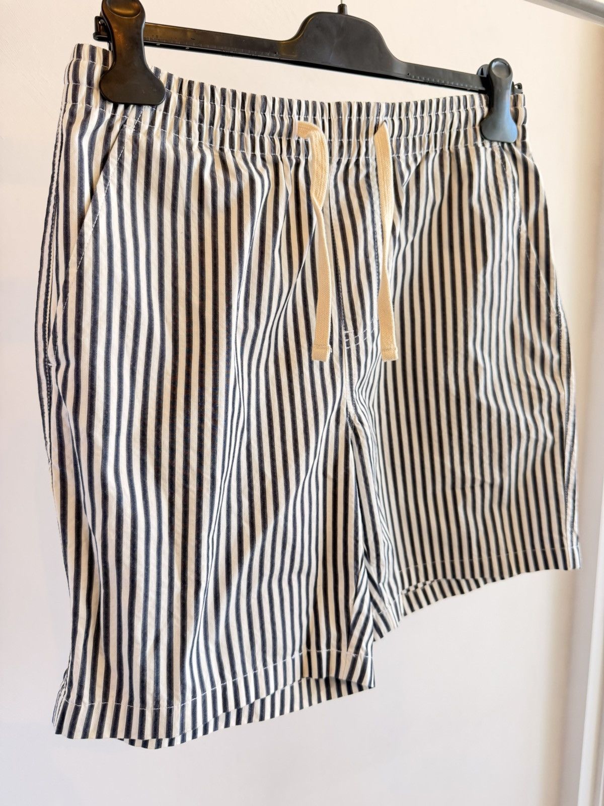 Todd Snyder Todd Snyder Striped Drawstring Navy And White Shorts Size M Size US 31 - 2 Thumbnail