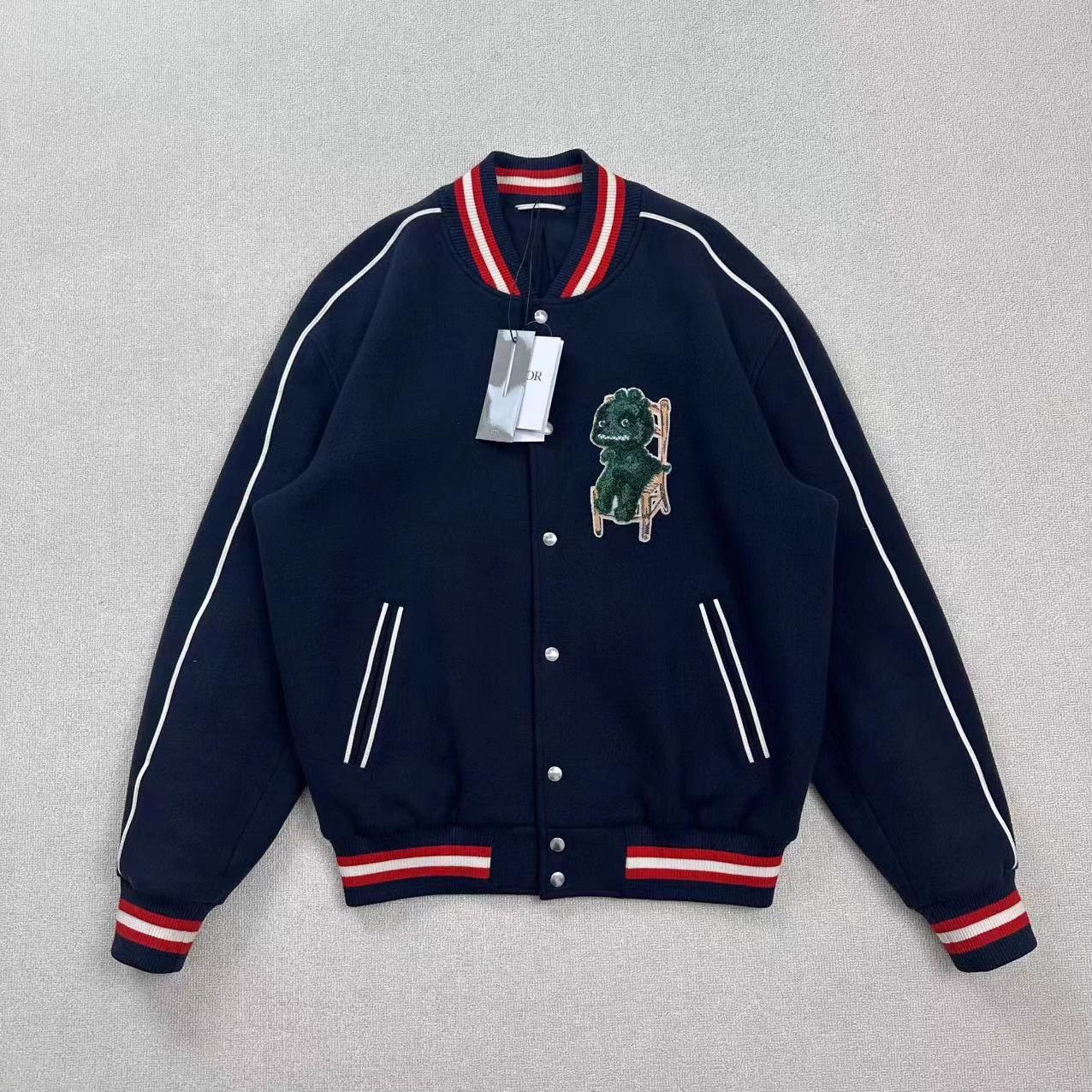 Dior DIOR cartoon letter logo baseball jacket M new Size US M / EU 48-50 / 2 - 1 Thumbnail