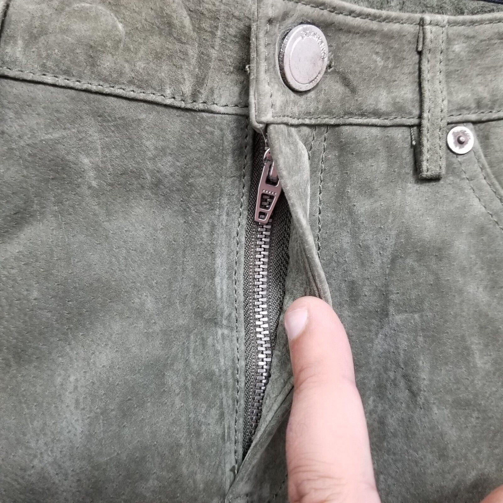 BLANKNYC BlankNYC Mini Skirt Womens 29 Green Pockets Zip 31x16 Size 29" - 4 Thumbnail