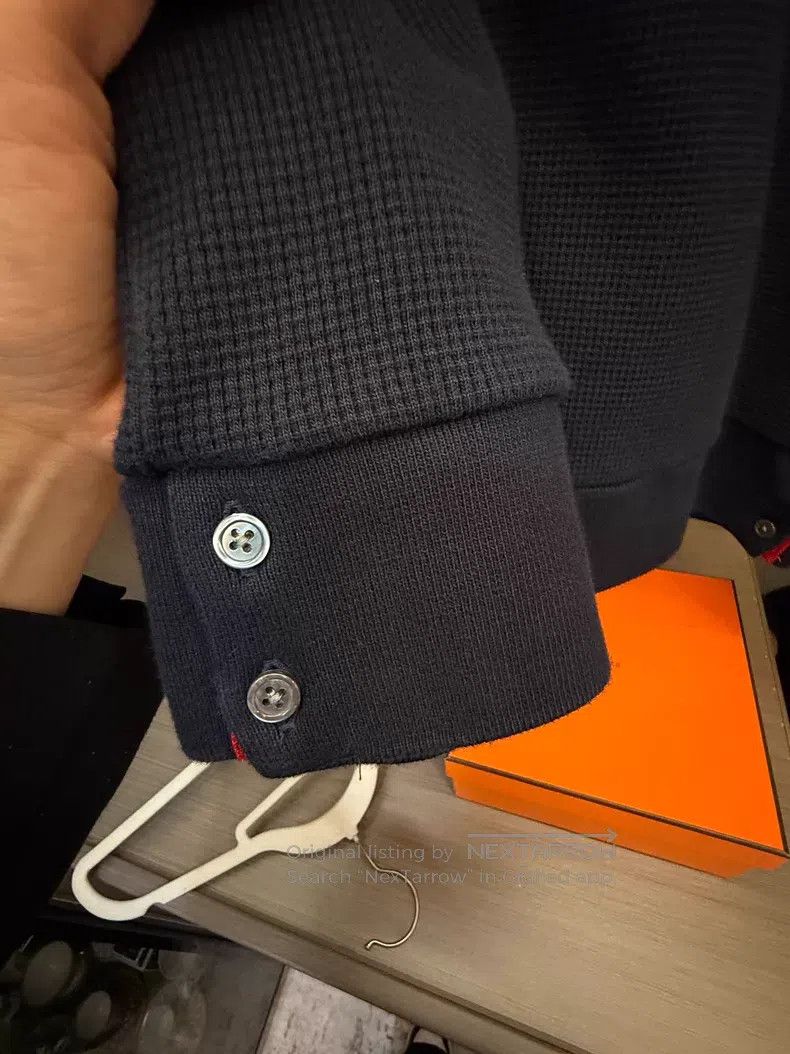 Thom Browne Thom Browne Navy Blue Knitted Top Size US XXL / EU 58 / 5 - 3 Thumbnail