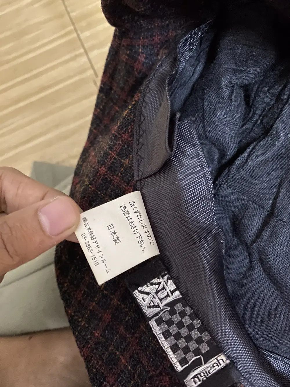 Japanese Brand × Vintage Namiki Plaid Tartan Bucket Hat Size ONE SIZE - 6 Thumbnail