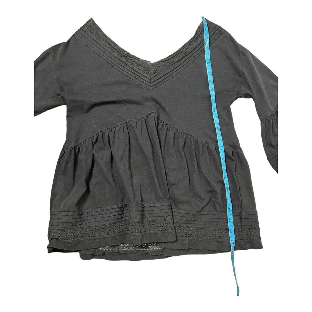 Designer Anthropologie l Bell Sleeve Lace Detail Blouse Size XS Size S / US 4 / IT 40 - 5 Thumbnail
