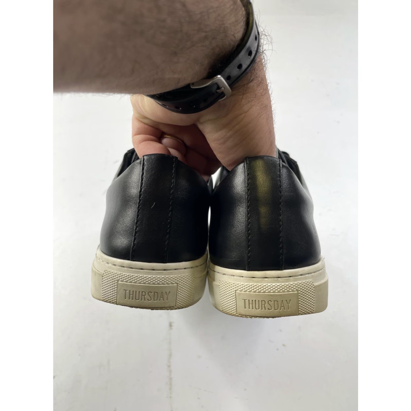 Thursday Boot Company Thursday Boot Company Black Leather Premier Low Top Classic Sneakers Mens 12 Size US L / EU 52-54 / 3 - 5 Thumbnail