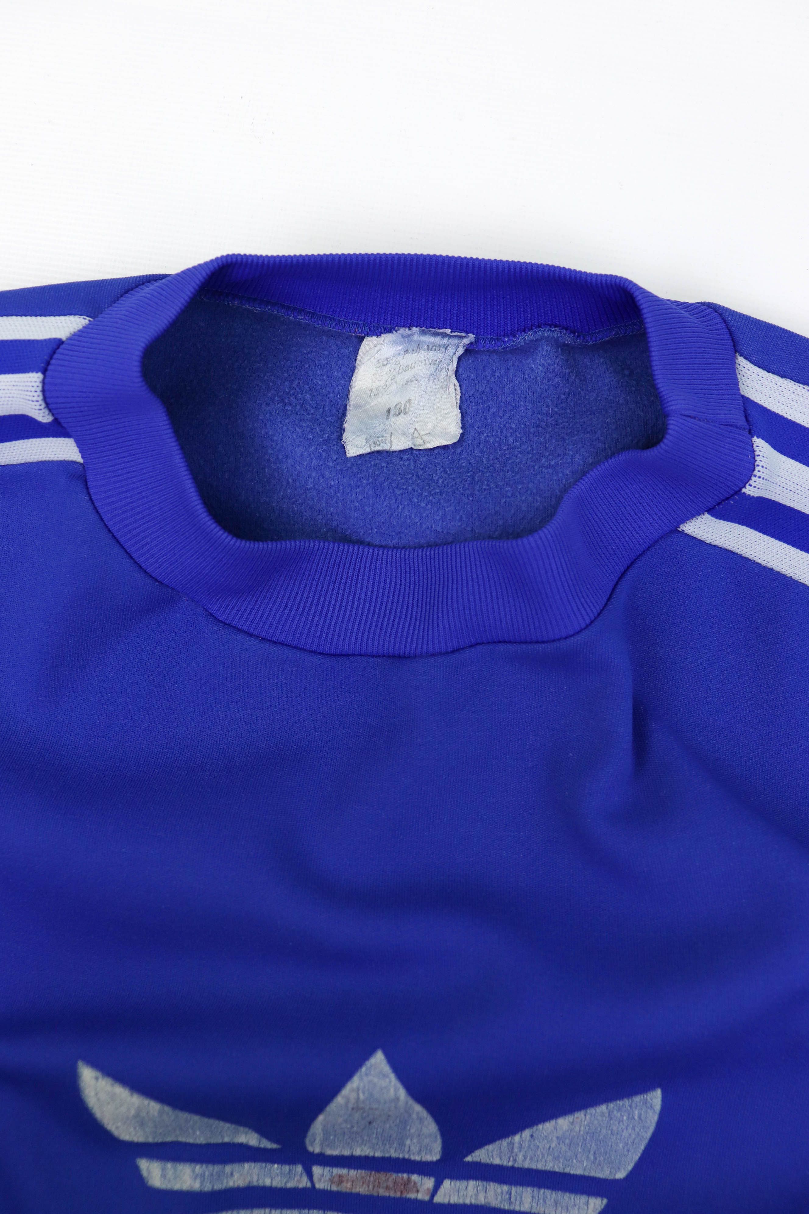 Adidas 70-80s Retro Vintage Adidas Big Logo Crewneck Sweatshirt Size US M / EU 48-50 / 2 - 10 Thumbnail