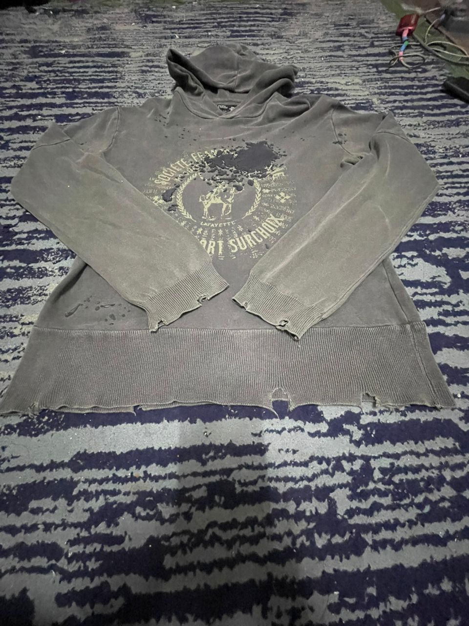 Japanese Brand × PPFM × Seditionaries Rare PPFM Distressed Hoodies Size US L / EU 52-54 / 3 - 4 Thumbnail