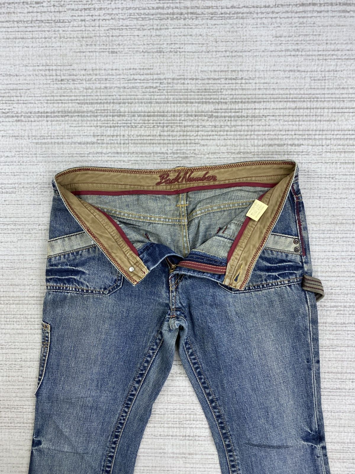 14th Addiction × Le Grande Bleu (L.G.B.) × Vintage Vintage Back Number Japan Carpenter Denim Pants Size US 31 - 6 Thumbnail