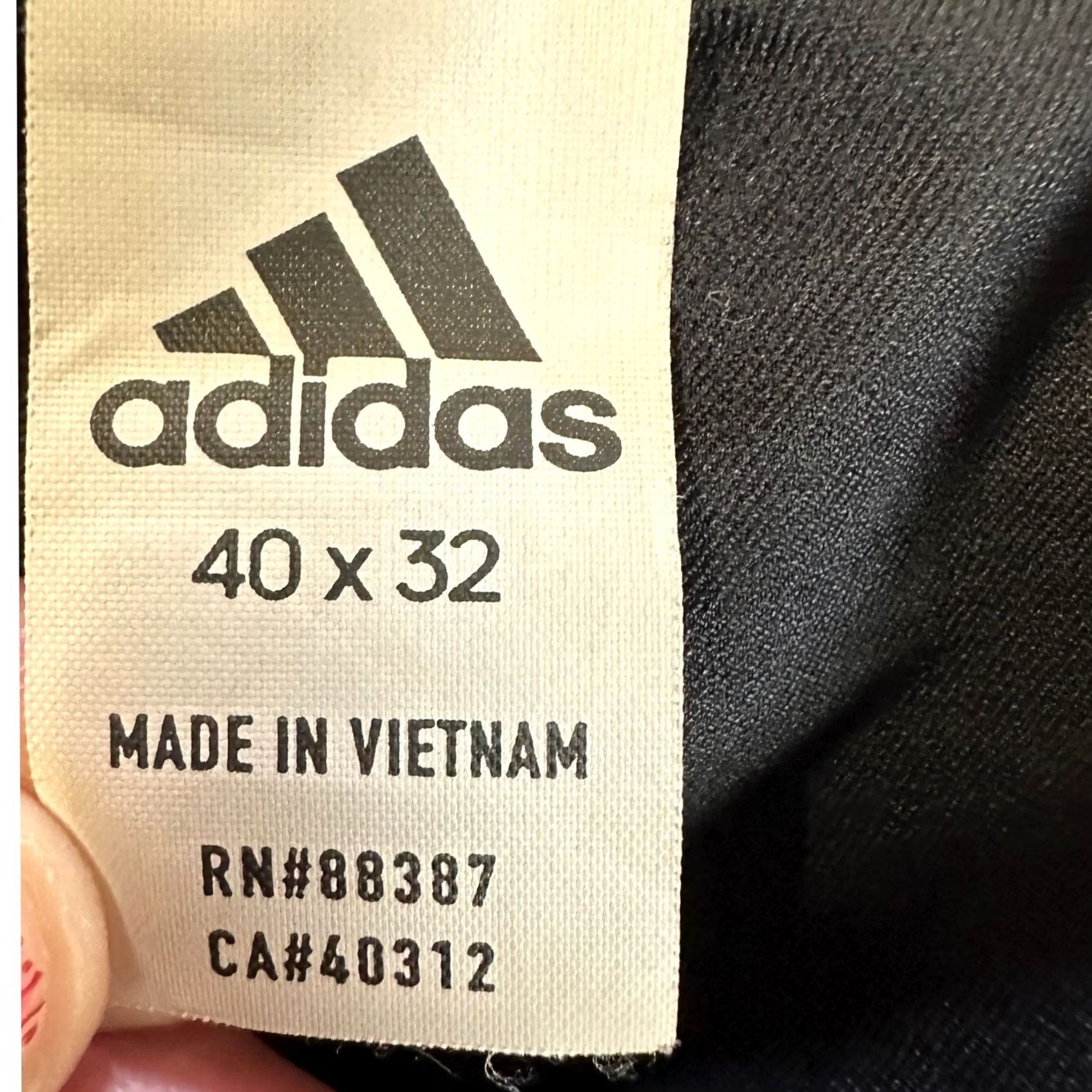 Adidas Adidas Mens Chino Golf Pants 40X32 Black Performance Tech Stretch Nylon Blend Size US 40 / EU 56 - 3 Thumbnail