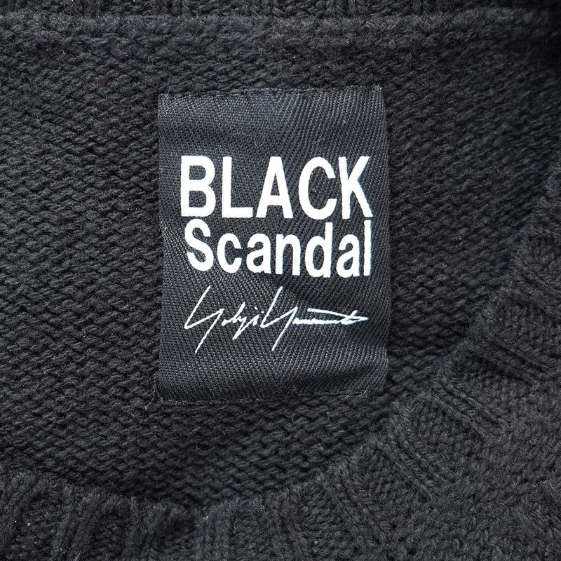 Yohji Yamamoto BLACK Scandal Yohji Yamamoto 19AW Intarsia message knit Size US L / EU 52-54 / 3 - 5 Thumbnail