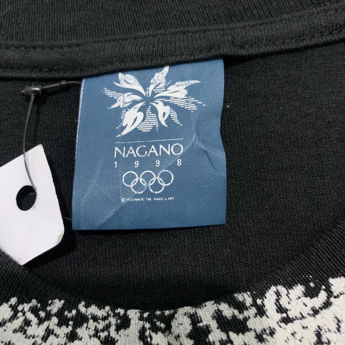 USA Olympics Vtg 90s Mizuno Olympic Games Nagano 1998 AOP Promo T-Shirt Size US L / EU 52-54 / 3 - 6 Thumbnail