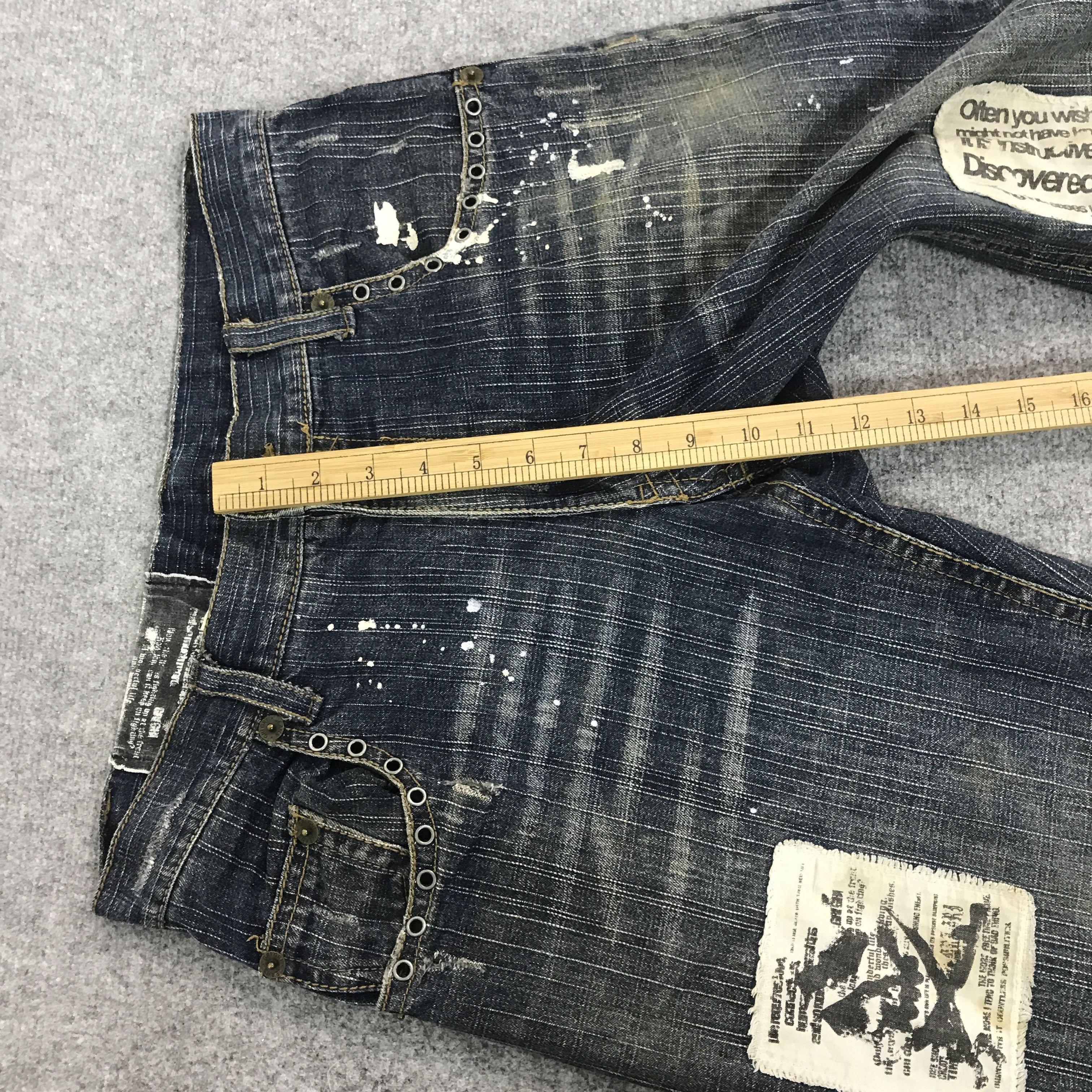 Japanese Brand gri gri denim gothic punk japan denim pants Size US 32 / EU 48 - 8 Thumbnail