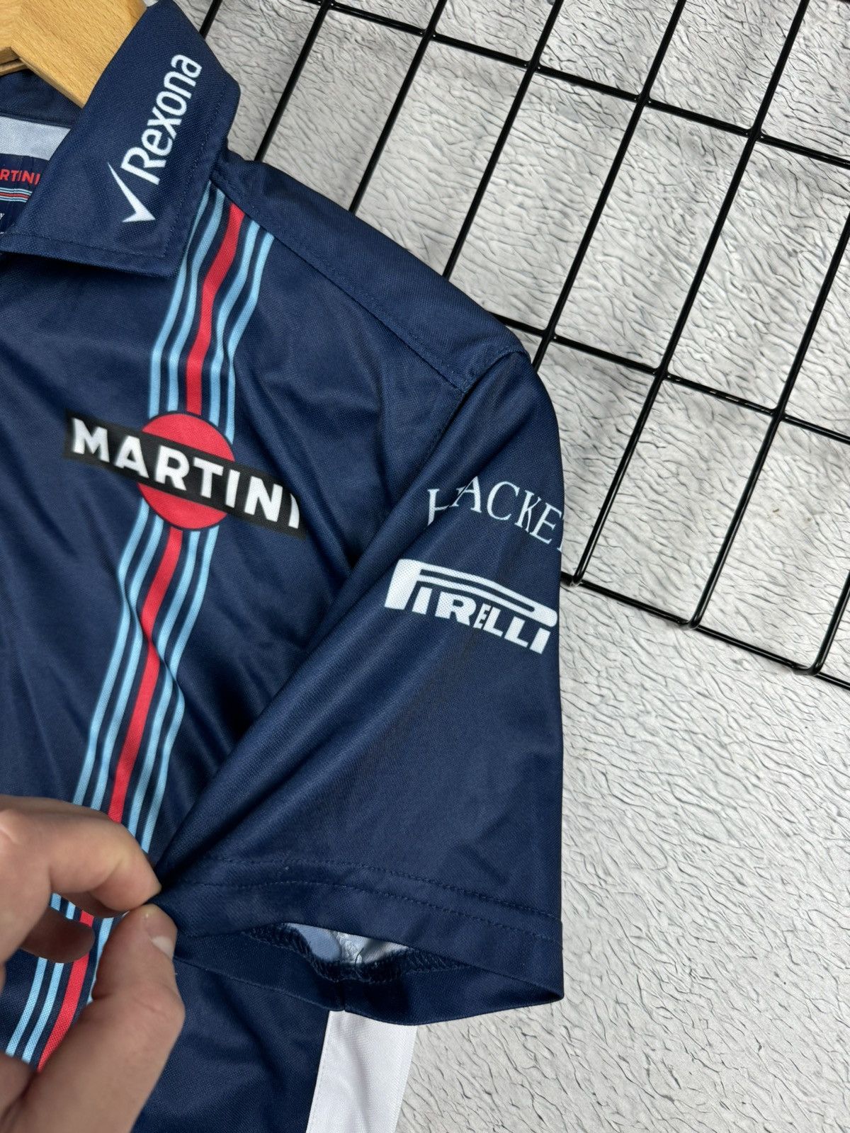 Formula 1 Williams Martini Racing Hackett Mercedes Team F-1 Blokcore Size US XS / EU 42 / 0 - 8 Thumbnail