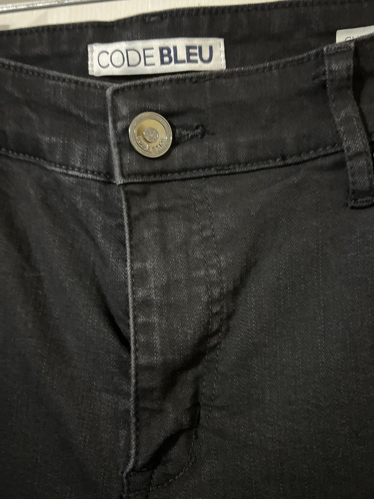 Other Code Bleu Black Chelsea Classic Straight Leg Jeans 16PS Size 38" / US 16 / IT 52 - 3 Thumbnail