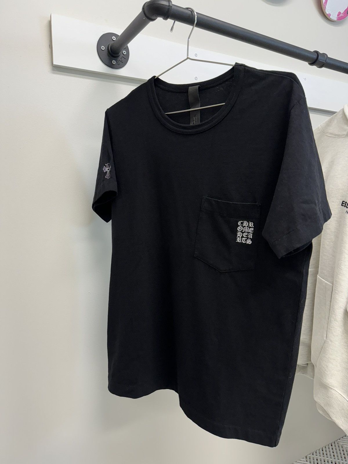 Image of Chrome Hearts Pocket Tee Black, Men's (Size Small)