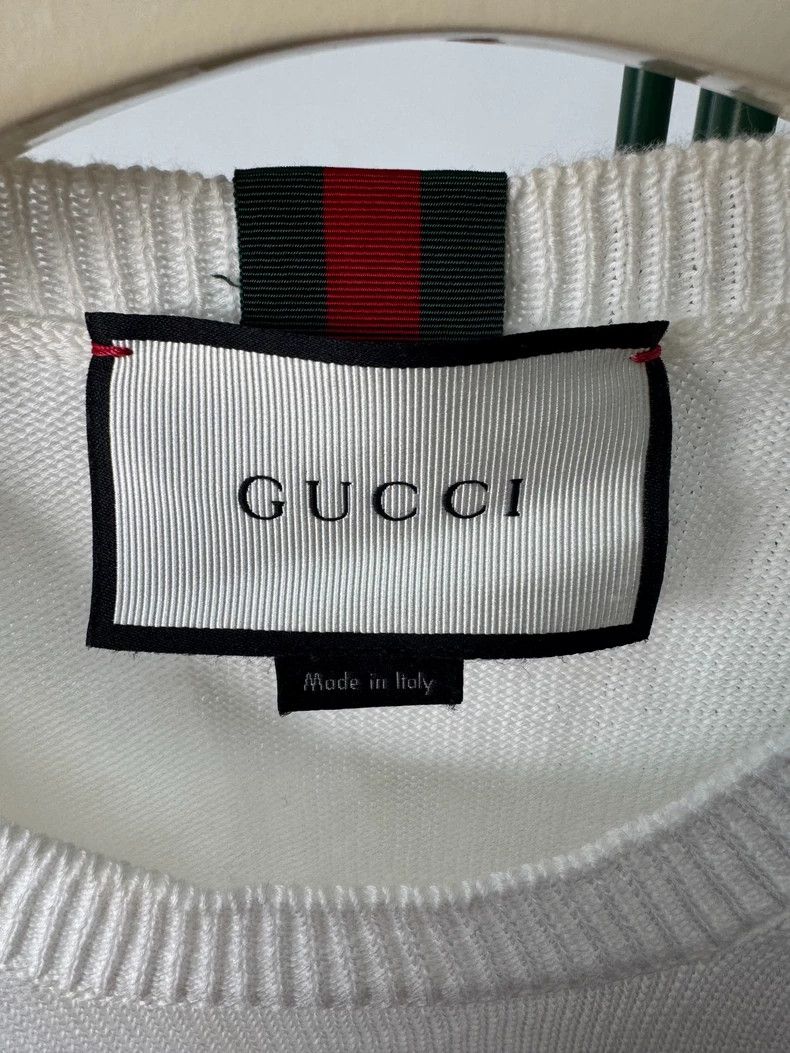 Gucci Gucci Round-neck solid color sweater Size US S / EU 44-46 / 1 - 3 Thumbnail