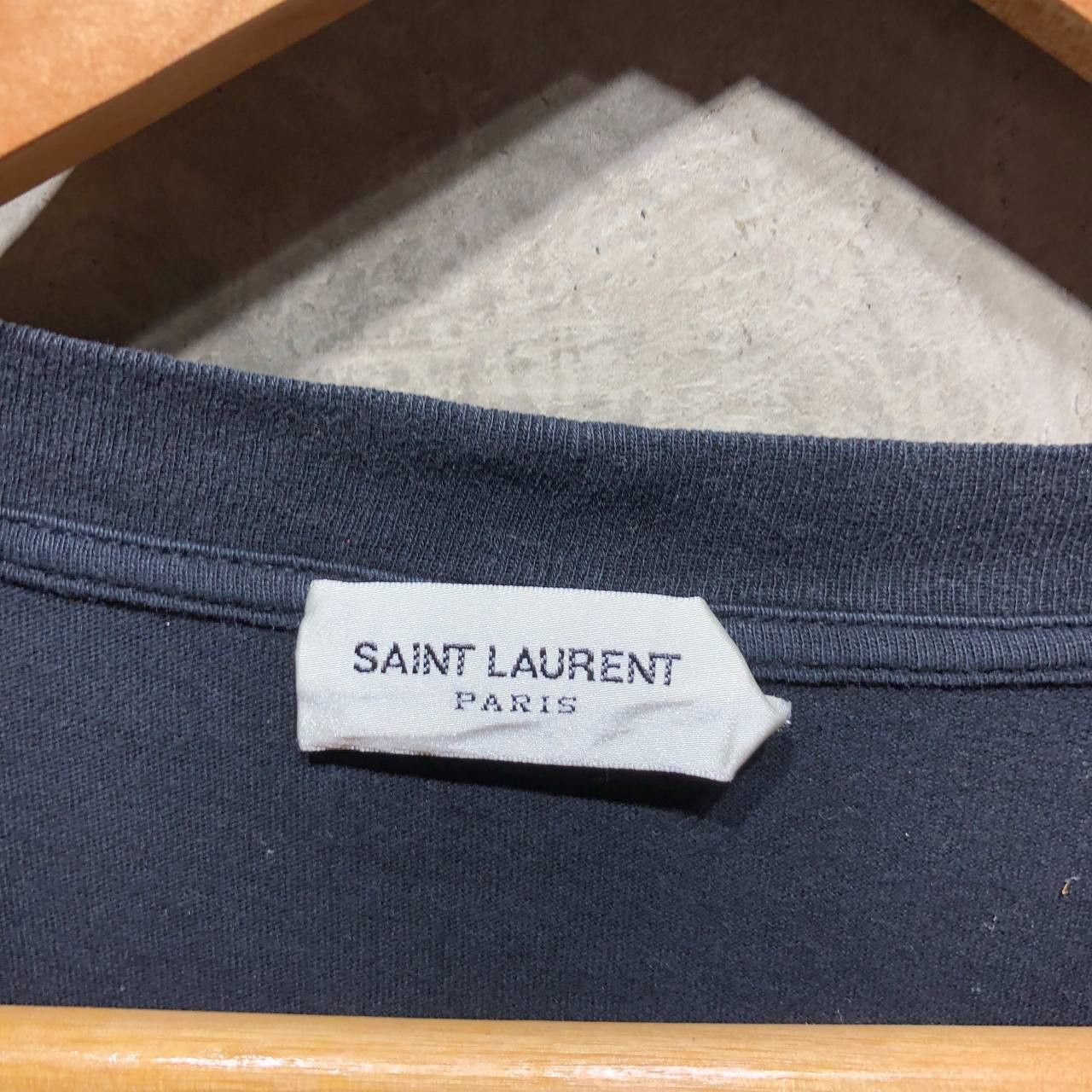 Saint Laurent Paris Saint Laurent Paris Baby tee Size US L / EU 52-54 / 3 - 3 Thumbnail