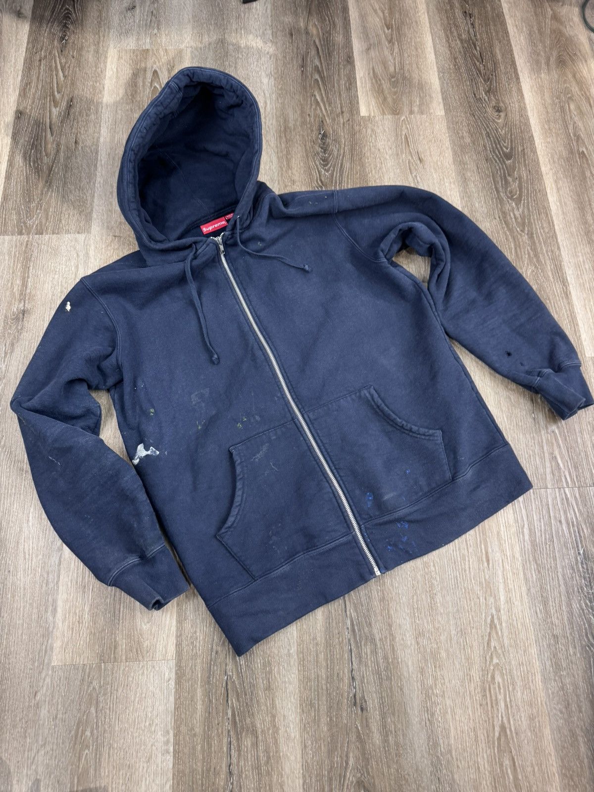 Supreme SUPREME DISTRESSED ZIP UP HOODED SWEATSHIRT XL PAINTED Size US XL / EU 56 / 4 - 3 Thumbnail