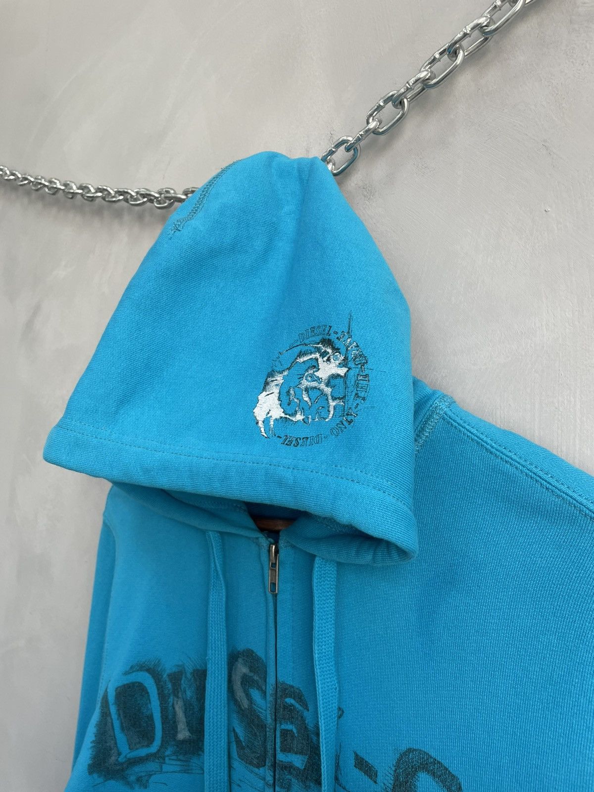 Diesel Y2K style Distressed bog logo Diesel hoodie Size US M / EU 48-50 / 2 - 4 Thumbnail