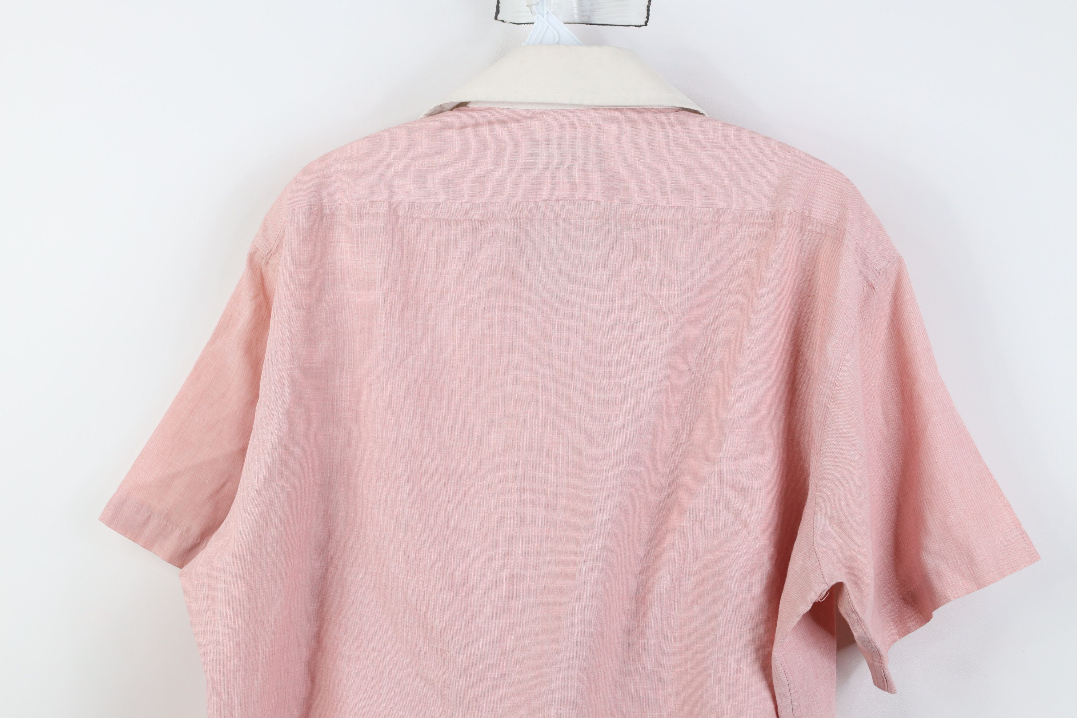 Vintage Vintage 70s Streetwear Chambray Short Sleeve Button Shirt Size US M / EU 48-50 / 2 - 12 Thumbnail